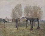 A Normandy Farm - Alfred Sisley Oil Painting