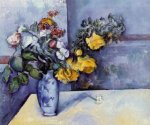 Flowers in a Vase III - Paul Cezanne Oil Painting