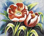 Bavarian Tulips IV - Oil Painting Reproduction On Canvas