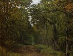 Avenue of Chestnut Trees near La Celle-Saint-Cloud II - Alfred Sisley Oil Painting