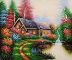 Everett's Cottage - Oil Painting Reproduction On Canvas