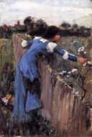 The Flower Picker (sketch) - Oil Painting Reproduction On Canvas
