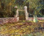 Entrance to the Park at Voyer-d'Argenson in Asnieres - Vincent Van Gogh Oil Painting