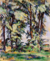 Large Trees at Jas de Bouffan - Paul Cezanne Oil Painting