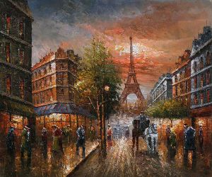 Au Revoir To The Light of Paris II - Oil Painting Reproduction On Canvas