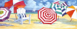 Summer beach 1 - Oil Painting Reproduction On Canvas