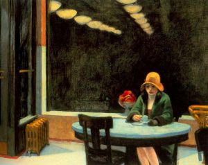 Automat - Edward Hopper Oil Painting