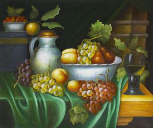Evening's Harvest - Oil Painting Reproduction On Canvas