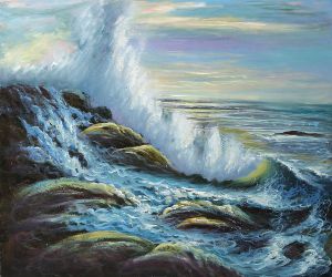 Raging Waters - Oil Painting Reproduction On Canvas
