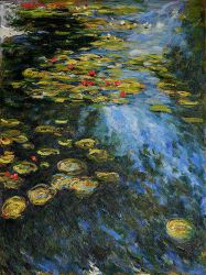 Water Lilies (Yellow and Green) - Claude Monet Oil Painting
