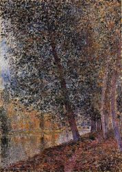 Banks of the Loing, Autumn - Alfred Sisley Oil Painting