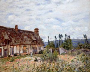 Abandoned Cottage - Alfred Sisley Oil Painting