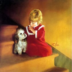 Christmas Secret - Donald Zolan Oil Painting