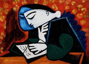 Girl Reading - Oil Painting Reproduction On Canvas
