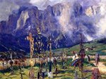 Graveyard in the Tyrol - John Singer Sargent Oil Painting