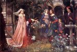 The Enchanted Garden - John William Waterhouse Oil Painting