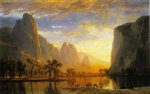 Valley of the Yosemite - Albert Bierstadt Oil Painting