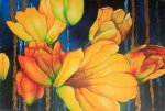 Decorative flower painting