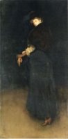 Arrangement in Black: La Dame au brodequin jaune-Portrait of Lady Archibald Campbell - Oil Painting Reproduction On Canvas