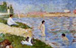 Bathers in the Water - Oil Painting Reproduction On Canvas