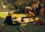 In the Sunshine - James Tissot Oil Painting
