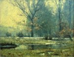 Creek in Winter - Theodore Clement Steele Oil Painting
