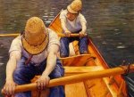 Oarsmen - Gustave Caillebotte Oil Painting