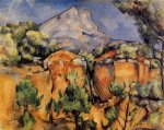 Mont Sainte-Victoire Seen from the Bibemus Quarry - Paul Cezanne Oil Painting