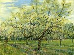 Orchard with Blossoming Plum Trees - Oil Painting Reproduction On Canvas