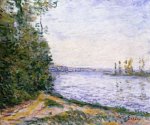 The Seine near By - Oil Painting Reproduction On Canvas