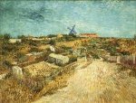 Vegetable Gardens in Montmartre III - Vincent Van Gogh Oil Painting