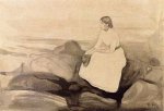 Inger on the Beach - Oil Painting Reproduction On Canvas