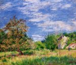 Orchard in Spring - Alfred Sisley Oil Painting