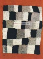 Rythmisches by Paul Klee - Black and white mosaic tiles