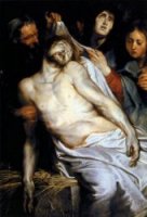 Lamentation (Christ on the Straw) - Peter Paul Rubens oil painting