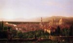 View of Florence from San Miniato - Thomas Cole Oil Painting