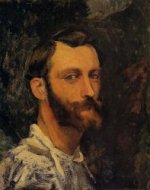 Self Portrait - Jean Frederic Bazille Oil Painting