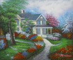Home Is Where The Heart Is - Oil Painting Reproduction On Canvas