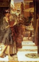 The Parting Kiss - Sir Lawrence Alma-Tadema Oil Painting