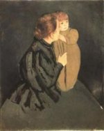 Peasant Mother and Child - Mary Cassatt Oil Painting