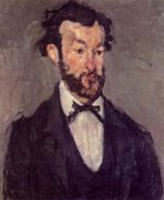 Portrait of Antoine Valabregue - Paul Cezanne Oil Painting