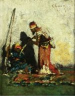 Two Arabs - William Merritt Chase Oil Painting