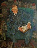 Portrait of Dr. Hugo Koller - Egon Schiele Oil Painting