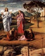 Transfiguration of Christ (detail) - Giovanni Bellini Oil Painting