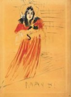 Miss May Belfort II - Henri De Toulouse-Lautrec Oil Painting