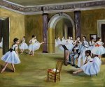 Dance Studio at the Opera - Edgar Degas Oil Painting