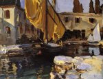 Boat with The Golden Sail, San Vigilio - Oil Painting Reproduction On Canvas
