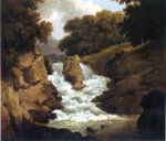 A Waterfall - Robert Salmon Oil Painting
