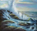 Raging Waters - Oil Painting Reproduction On Canvas