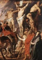 Christ on the Cross between the Two Thieves - Peter Paul Rubens oil painting